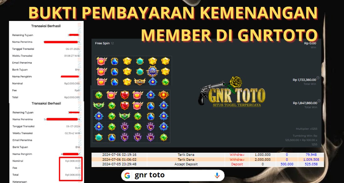 Bukti Kemenangan GNRTOTO